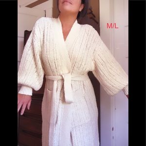 Heather Longline Organic Knit Cardigan